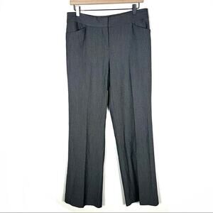 Alfani dark gray straight wide leg business casual dress pants size 6 B178